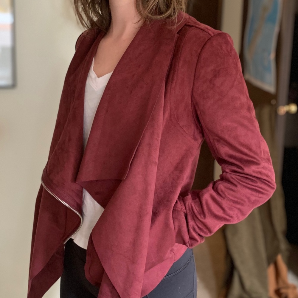 Suede Moto Jacket